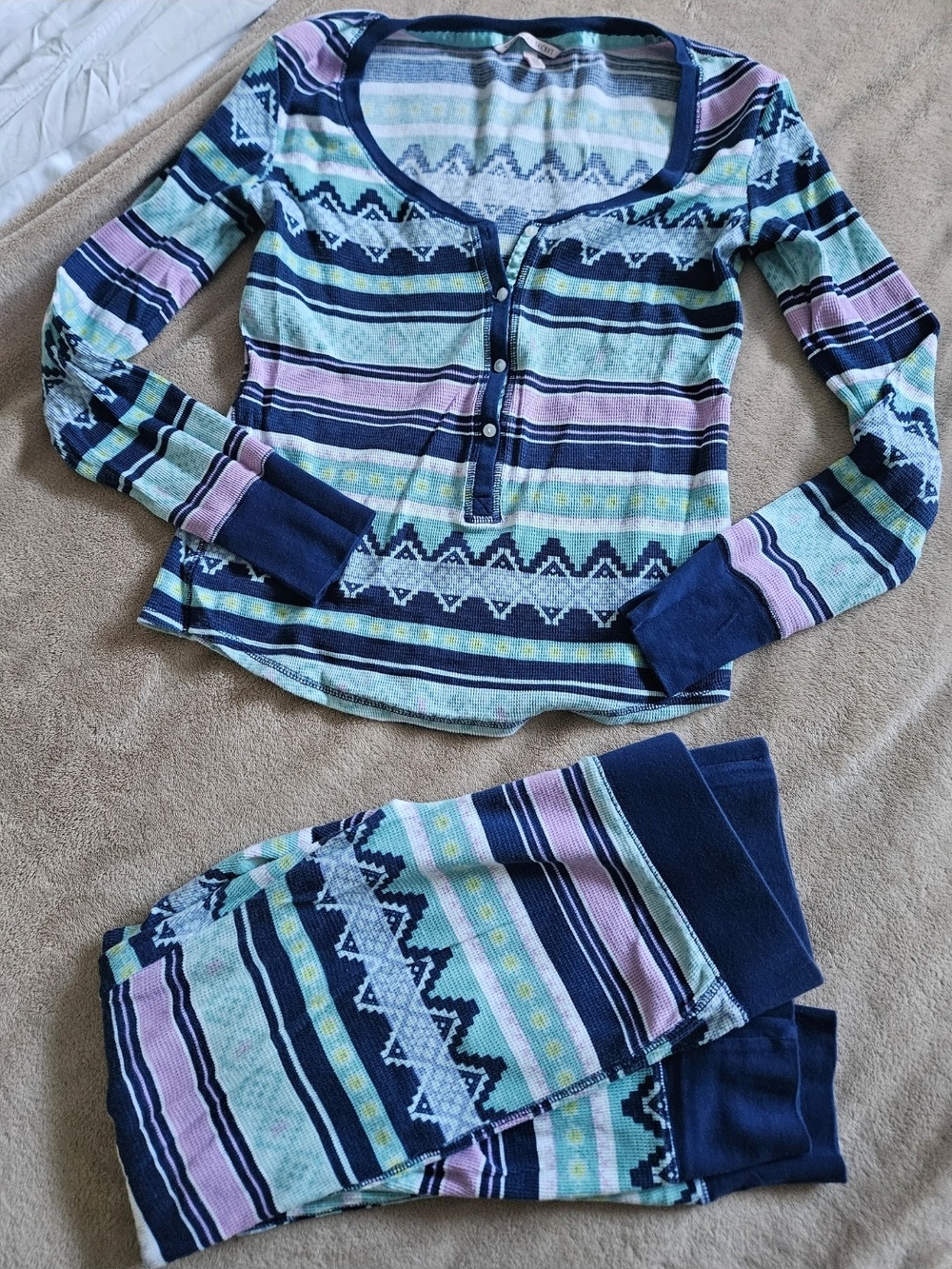 Victoria's Secret Thermal Pajama Set